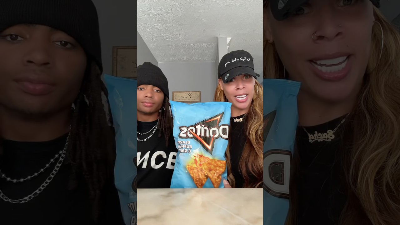Mom & Son Try Viral Doritos Blazin’ Buffalo & Ranch!