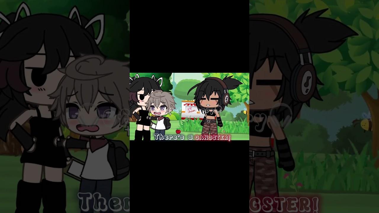 MOM HELP THERE’S A GANGSTER!||Tags:#fypシ #gachalife #funny #gangster #Help #gacha