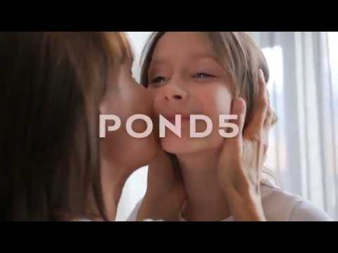 Mom Kissing Daughter cute