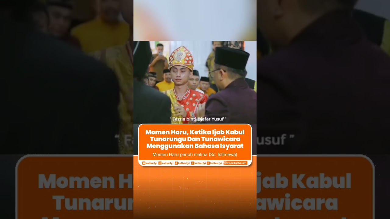 Momen Haru, Ketika ljab Kabul Tunarungu Dan Tunawicara Menggunakan Bahasa Isyarat