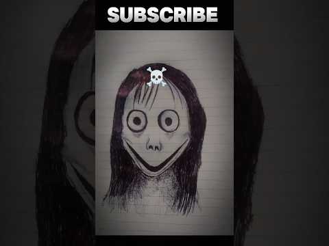 MOMO 👺SCARY DRAWING 👀 #drawing #shorts #shortsfeed #scary #ytshorts