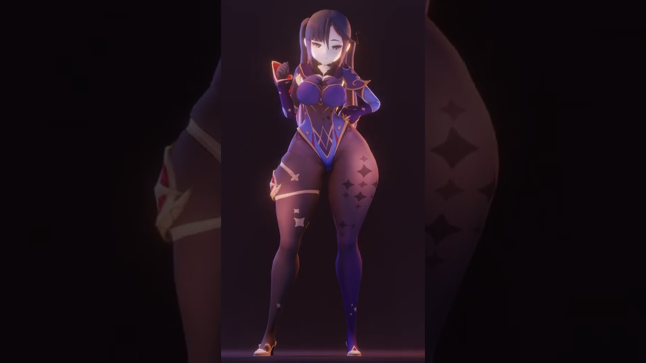 mona 7u7 #mona #GenshinImpact #game #animation #3danimation #girl #thicc #transformation
