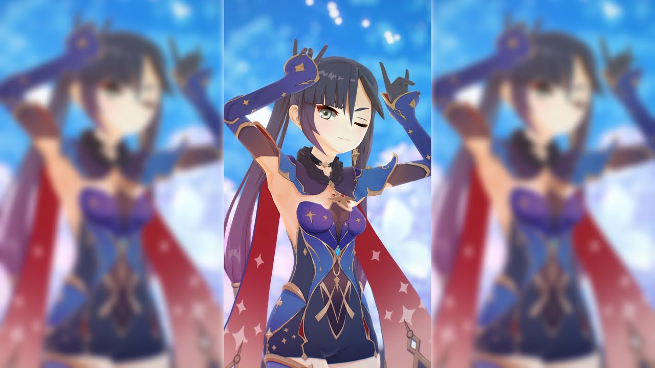 Mona Megistus - サラマンダー【MMD Genshin Impact】#Shorts