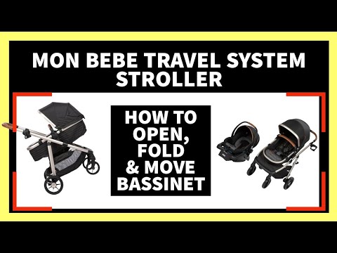 MonBebe Moduler 6-1 Travel Stroller Instructions | How to Open and Fold Walmart Stroller