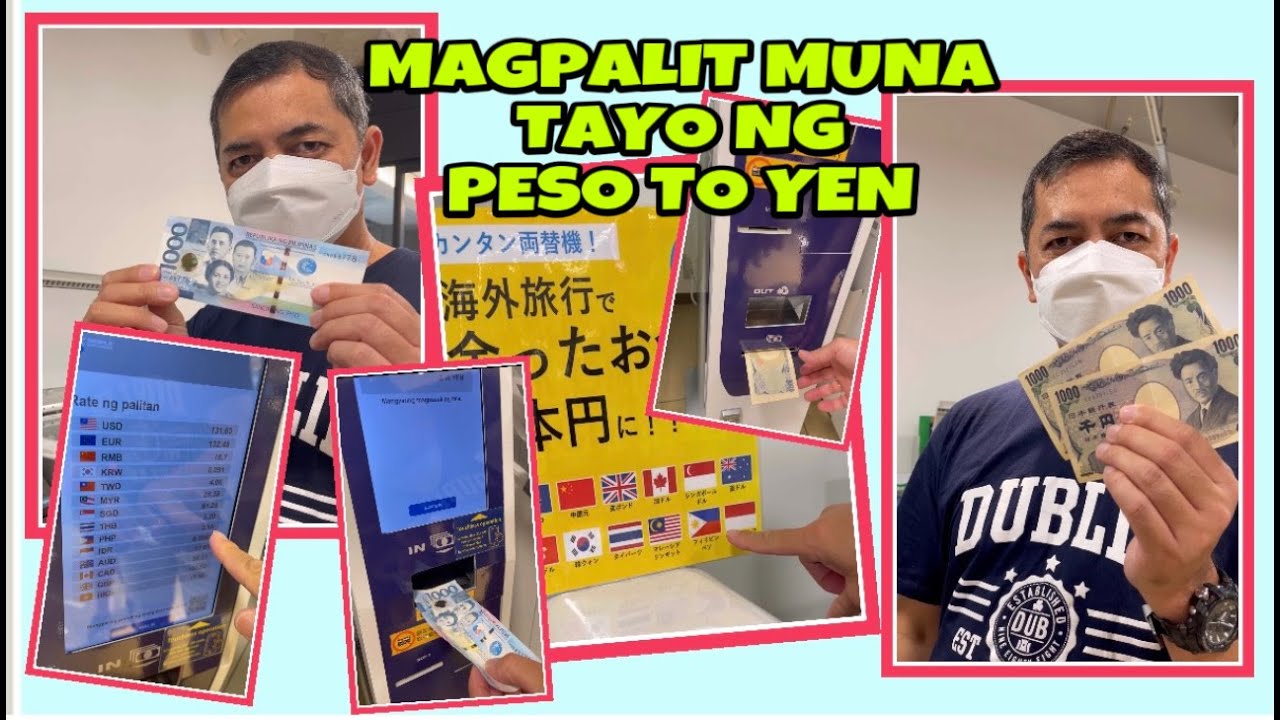 MONEY EXCHANGE MACHINE IN OSAKA (FROM PESO TO YEN)