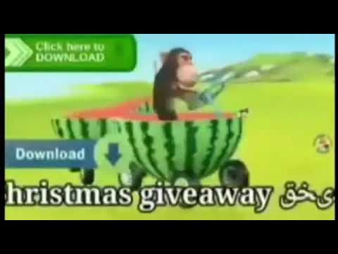 Monkey on the watermelon train