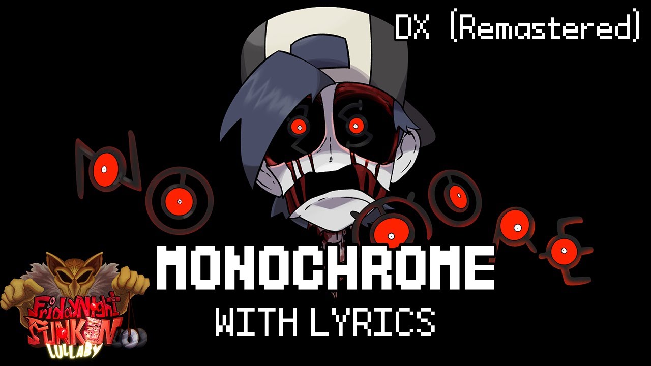 Monochrome PERISH MIX WITH LYRICS DX (Remastered) - Friday Night Funkin': Hypno's Lullaby (v2) Cover