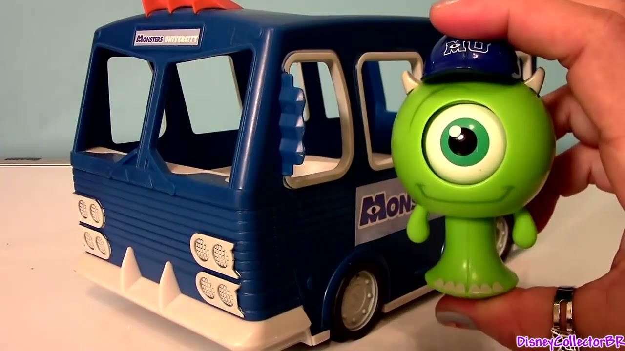 Monster Roll A Scare School Bus Playset Monsters University Mike Wazowski Toy Disney Pixar toys