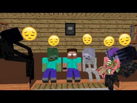 Monster School   MOMO GONE CRAZY   Minecraft Animation