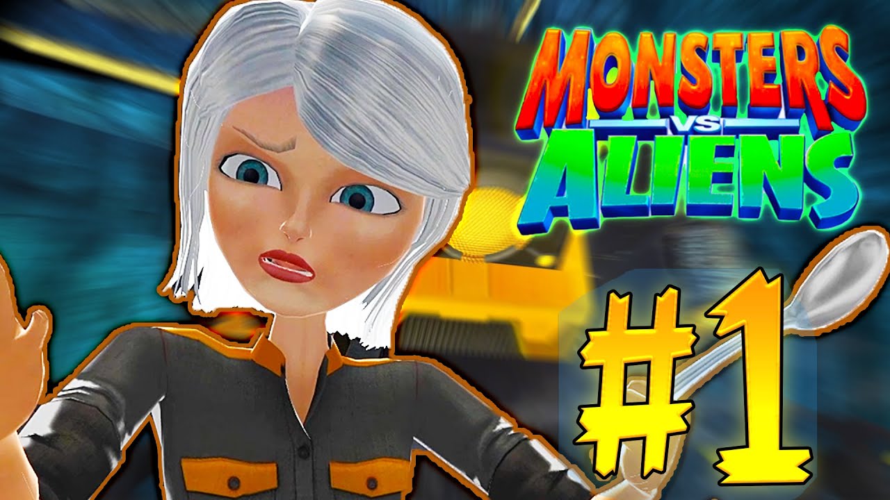 Monsters VS Aliens PC: Walkthrough Game Level 1 - Gail Brake [Ginormica/Susan]