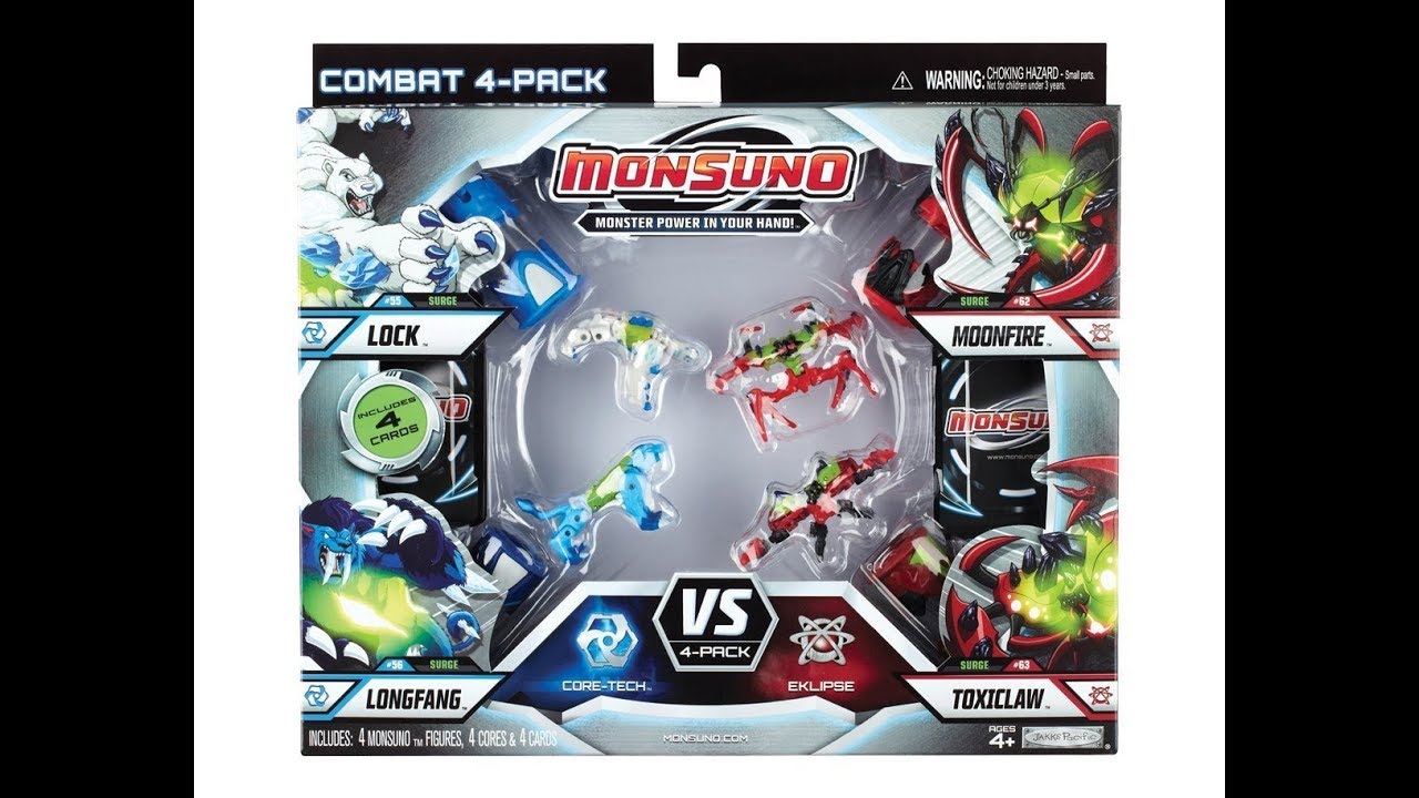 Monsuno combat 4 pack surge core tech vs eklipse