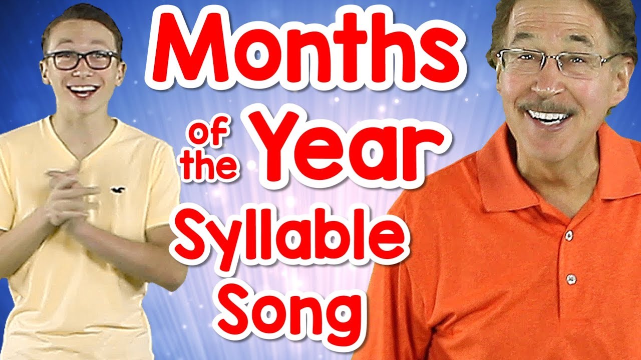 Months of the Year Syllable Song | Phonological Awareness | Jack Hartmann