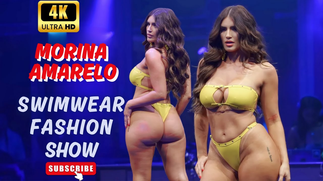 Morina Amarelo |Slow Motion| Horizontal | 👙 NEW |  Amazing Model 🏖️  |Fashion week 2025
