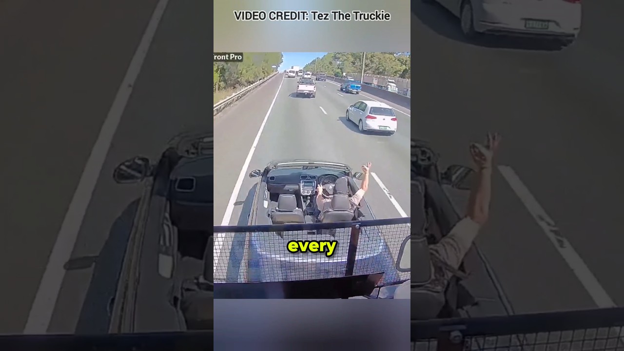 Moron Brake Checks A Semi Truck