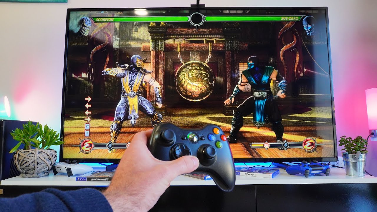 Mortal Kombat 9- XBOX 360- POV Gameplay And Performance Test