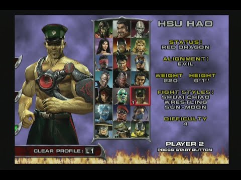 Mortal Kombat Deadly Aliance (PS2) - Hsu Hao - Arcade Mode