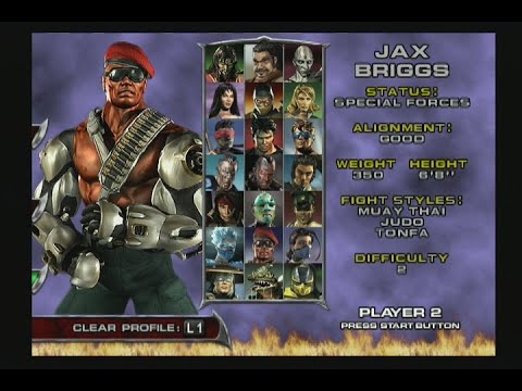 Mortal Kombat Deadly Aliance (PS2) - Jax - Arcade Mode