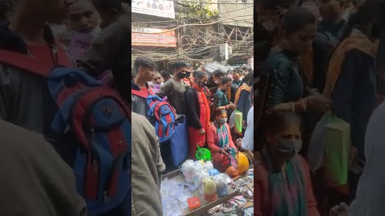 Most Crowded Market in Delhi | Sadar Bazar Sunday Market #shorts