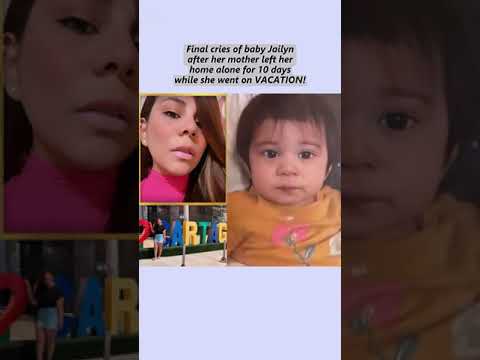 Most heartless mom left alone her daughter for 10 days💔 cctv video of baby jailyn😭