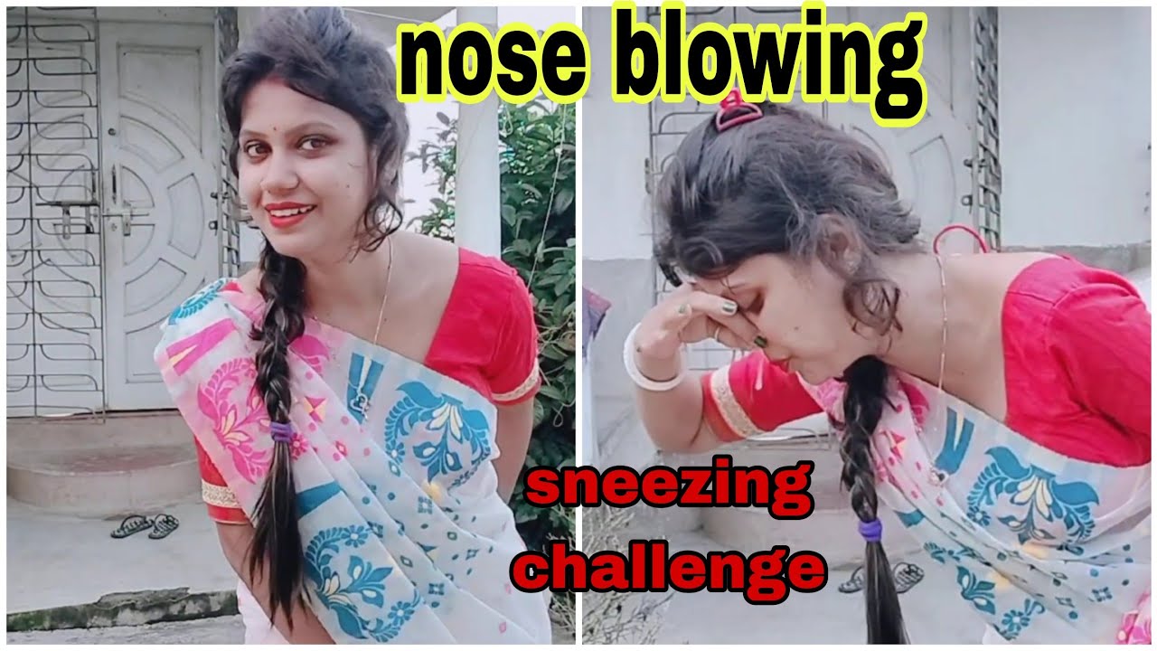 most requested sneezing 🤧 &nose blowing video।। Challenge video।। Sneezing & nose blowing challenge।