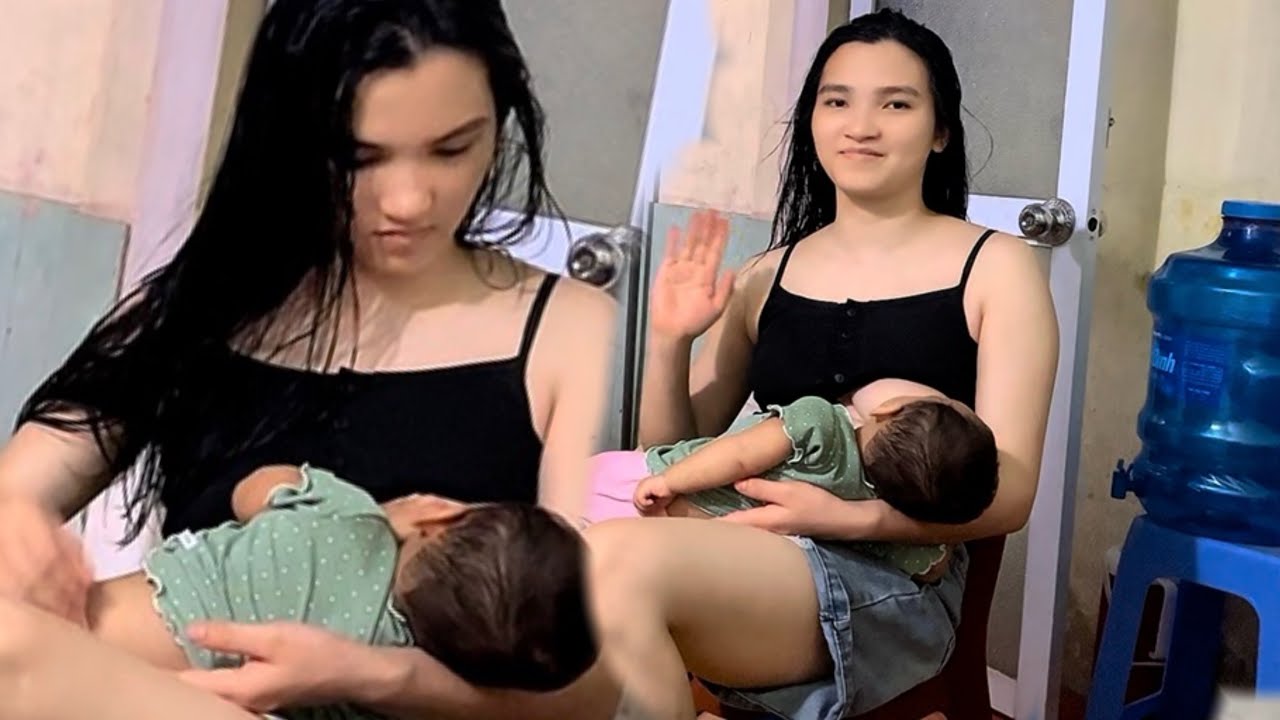 Mother and baby daily life - love bond (the right way to breastfeed)