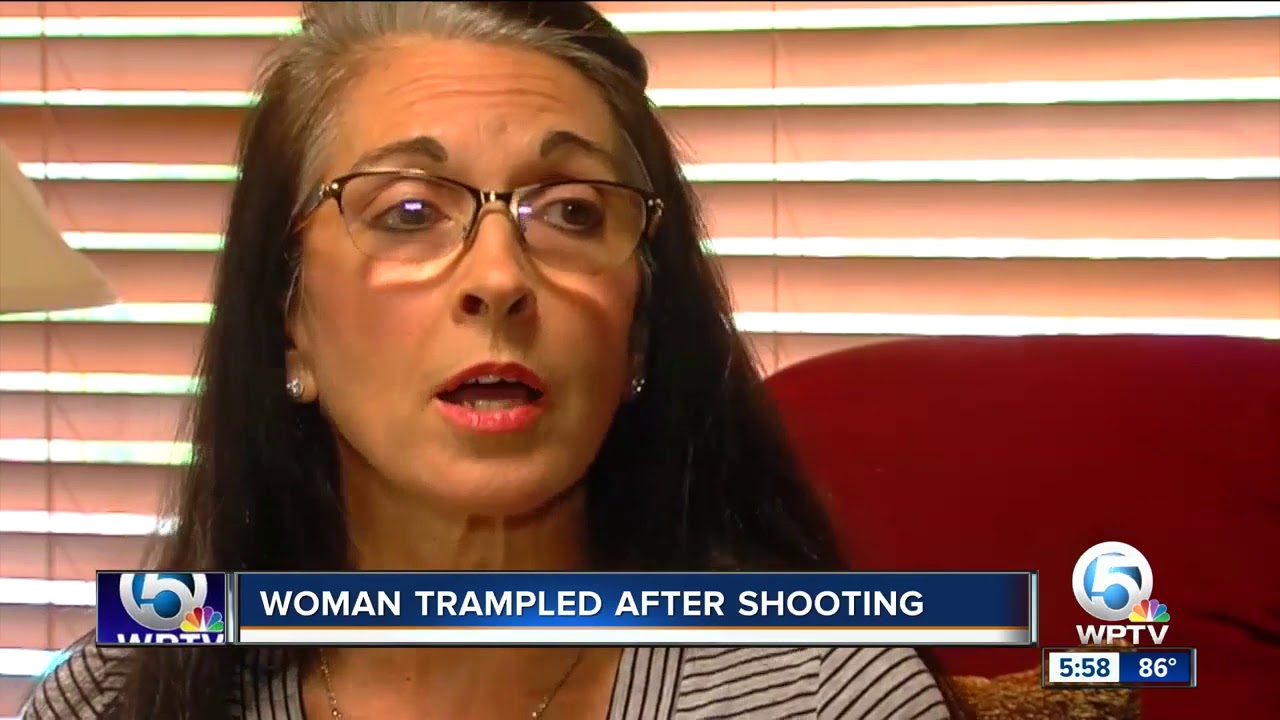 Mother trampled outside football game speaks