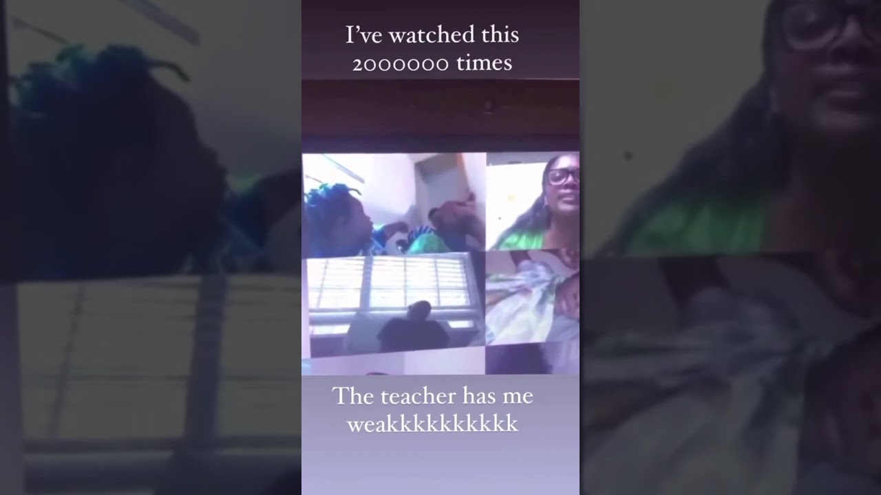 Mother walks past her son's zoom class naked