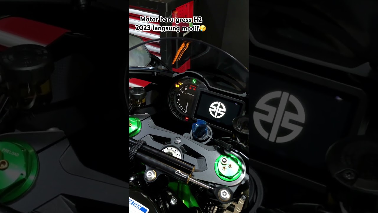 Motor baru masih bungkusan langsung di modif ninja H2🫣#kawasaki #kawasakih2 #ninjah2 #h2 #h2r