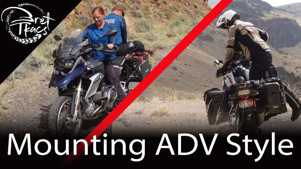 Mounting a motorcycle ADV style
