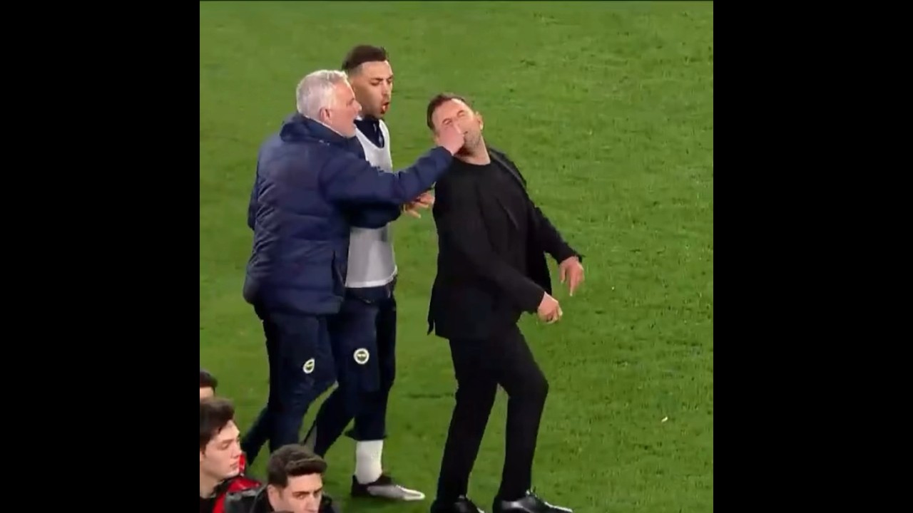 Mourinho’nun Okan Buruk’a yaptığı hareketin tam görüntüleri yayınlandı