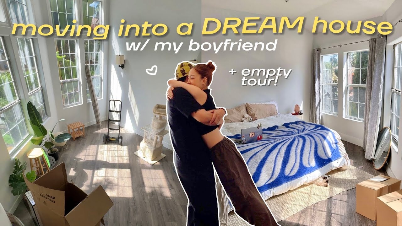 MOVING INTO MY DREAM HOUSE! 🏠🔑 empty tour, moving out with boyfriend vlog
