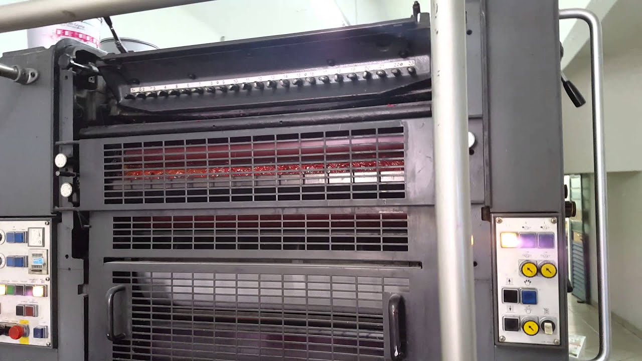 Máquina gráfica off-set Heidelberg SORM-Z 52X74 ano 94 - rodando a 11 mil por hora