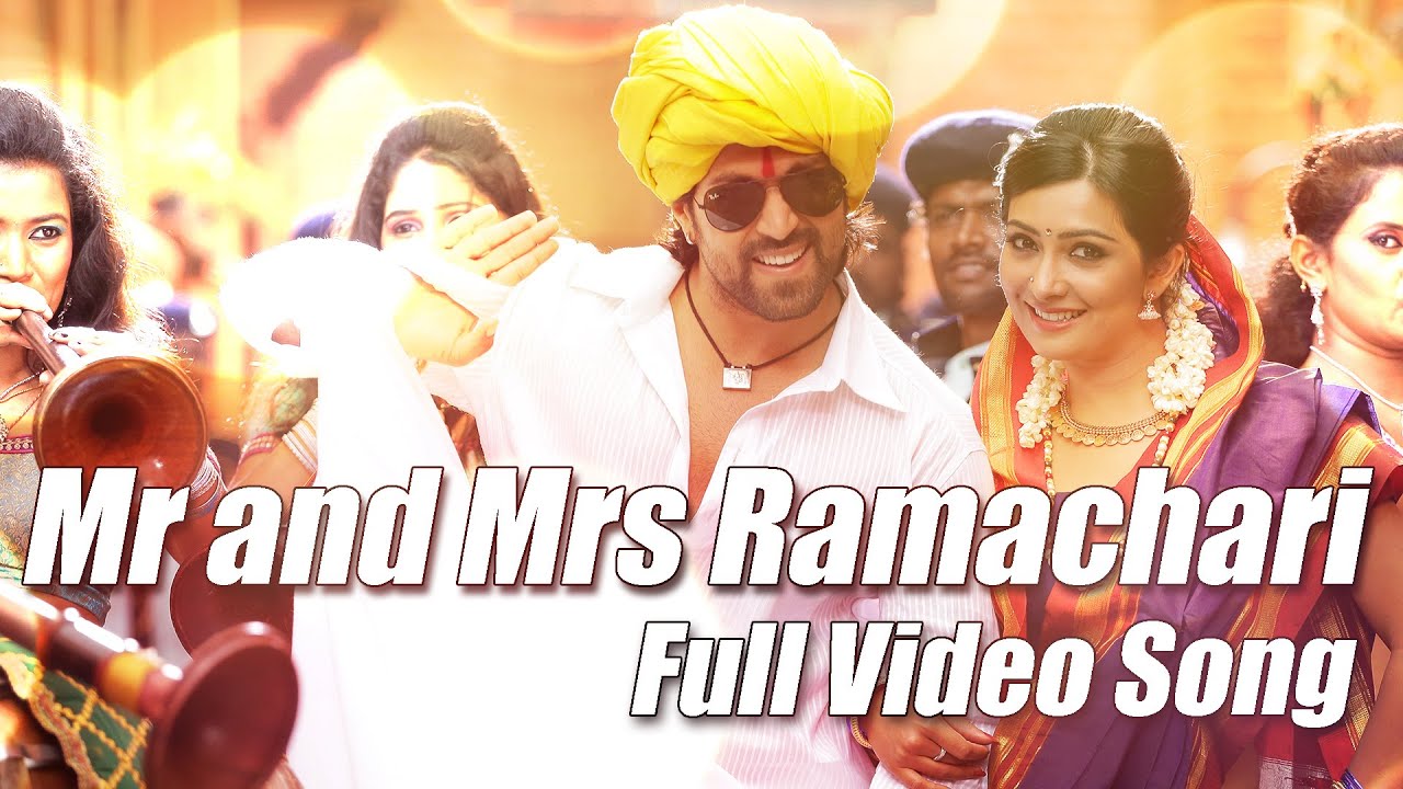 Mr & Mrs Ramachari - Title track Full Video Kannada Movie song Yash | Radhika Pandit | V Harikrishna