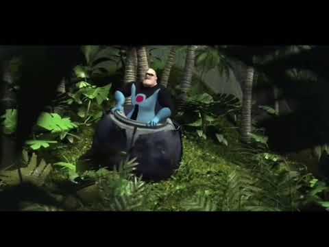 Mr. Incredible’s big belly stuck in pod for 10 minutes