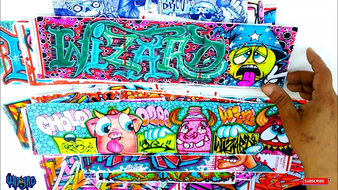 MR WIZARDS GRAFFITI STICKERS  - CHOLOWIZ13