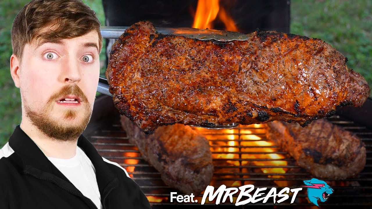MrBeast tries my STEAK Experiment, Feat. @MrBeast