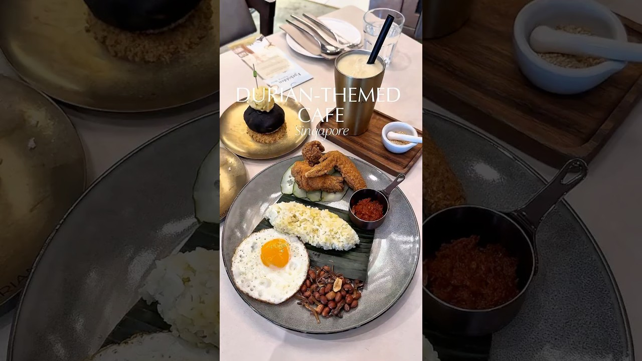 Ms Durian: This Durian-themed Cafe in Singapore offers Durian Nasi Lemak