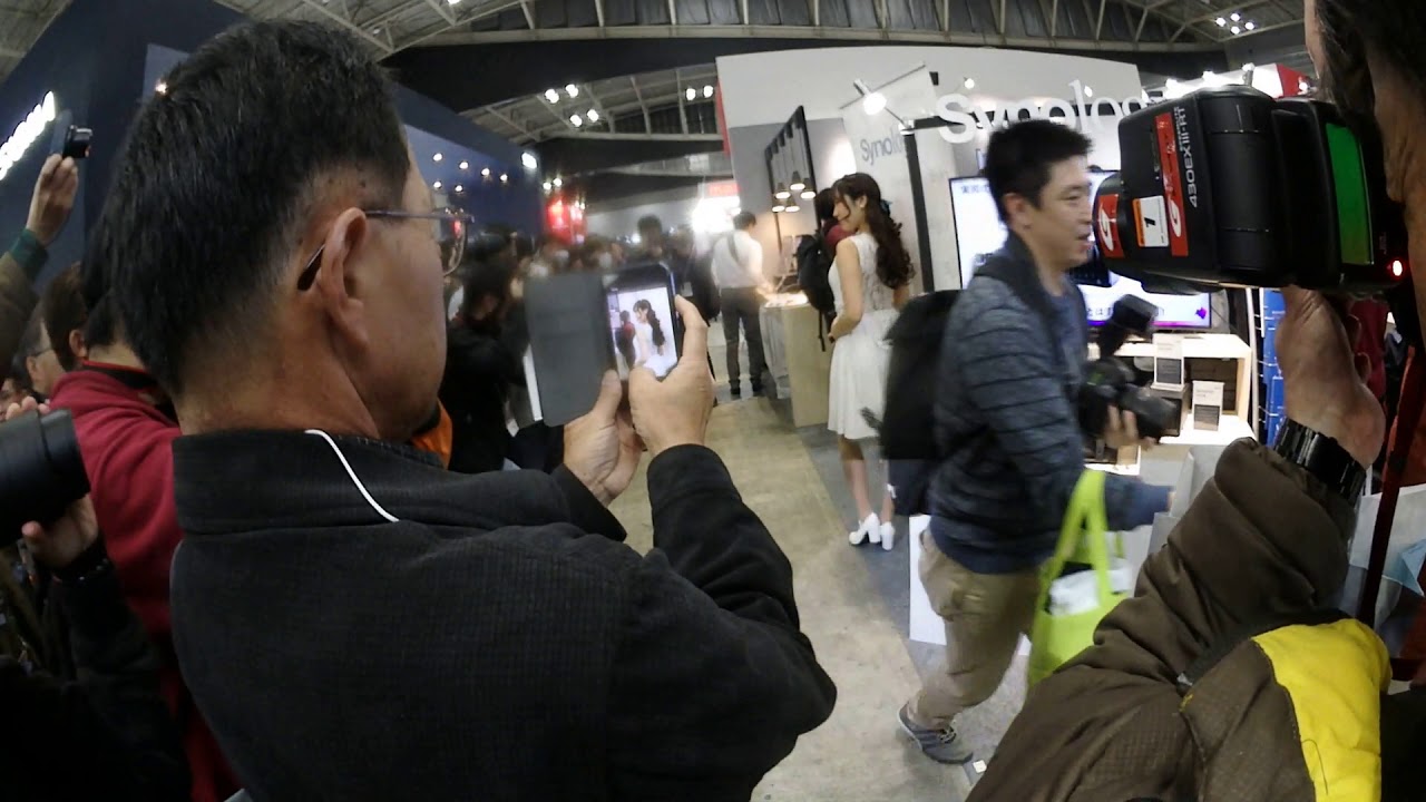Ms. Seiko KIRISHIMA at Synology booth on CP+, Mar 2 2019 at Pacifico Yokohama, JAPAN