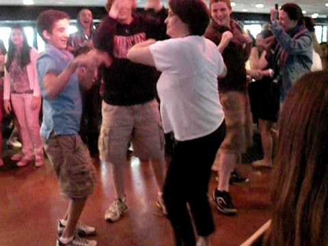 Ms.Cezar and the boys hitting the dance floor