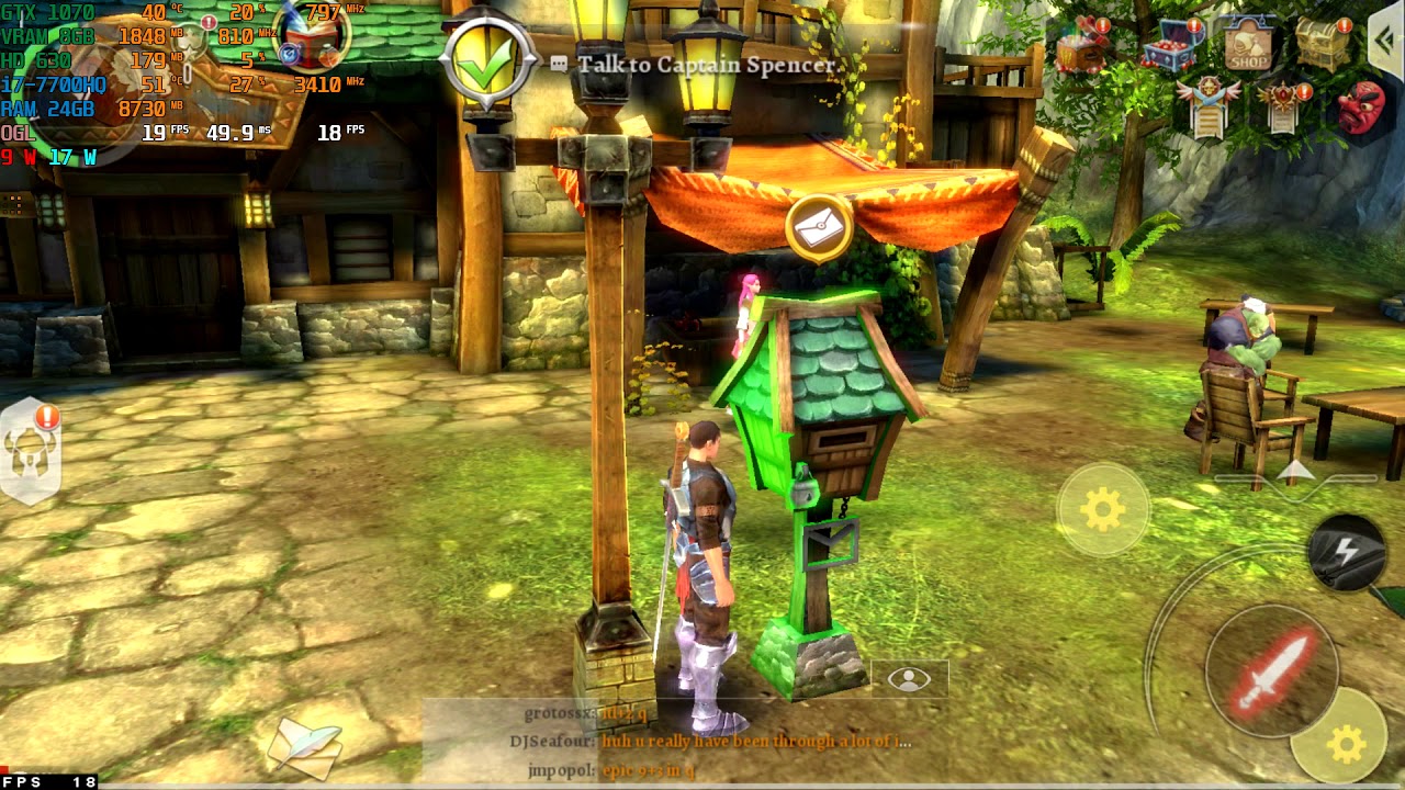 MSI GE73VR Order and Chaos 2 (Bluestacks)