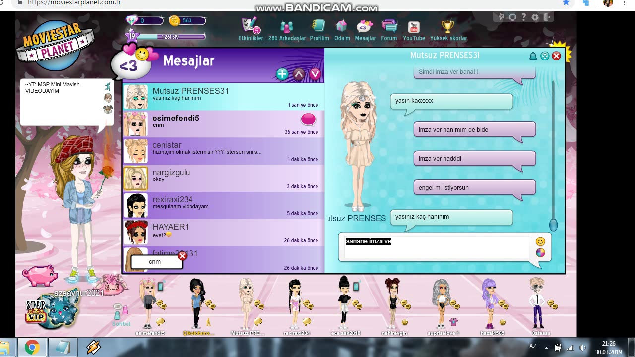 MSP`da kızı kendime 1 günlük hızmetçi yaptım*_* (tehdit)