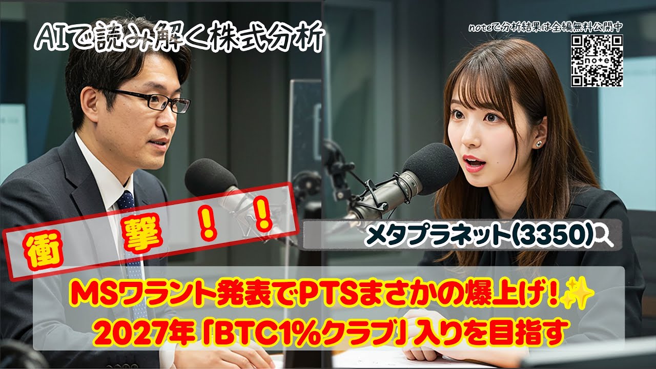 メタプラネット株、MSワラントでなぜPTS暴騰？
