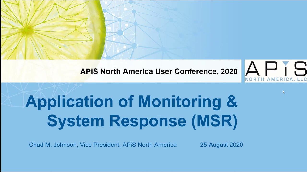 MSR - APiS NA User Conference 2020 - Analyzing MSR in the APIS IQ-Software
