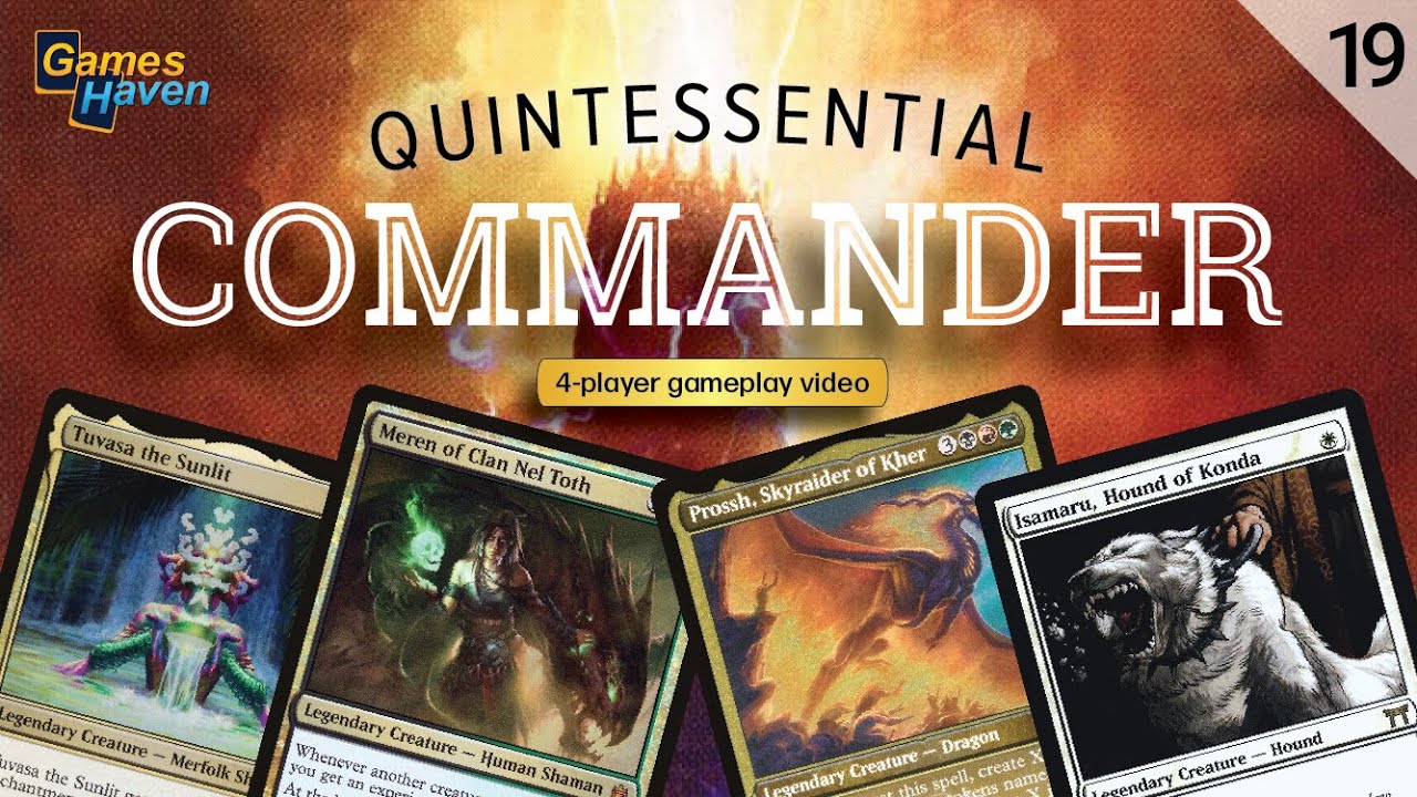 MTG Quintessential Commander #19 | Prossh vs Meren vs Tuvasa vs Isamaru | 4-player EDH Gameplay!