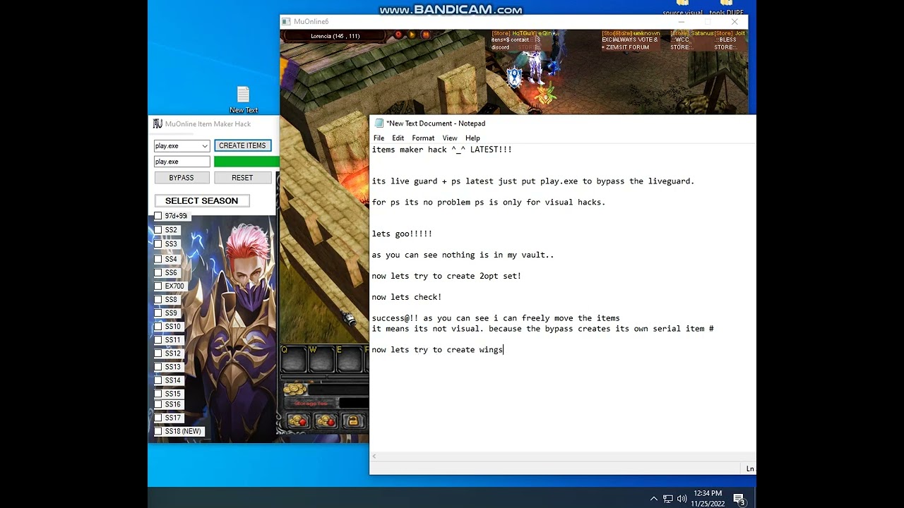 MU ONLINE ITEM MAKER HACK!