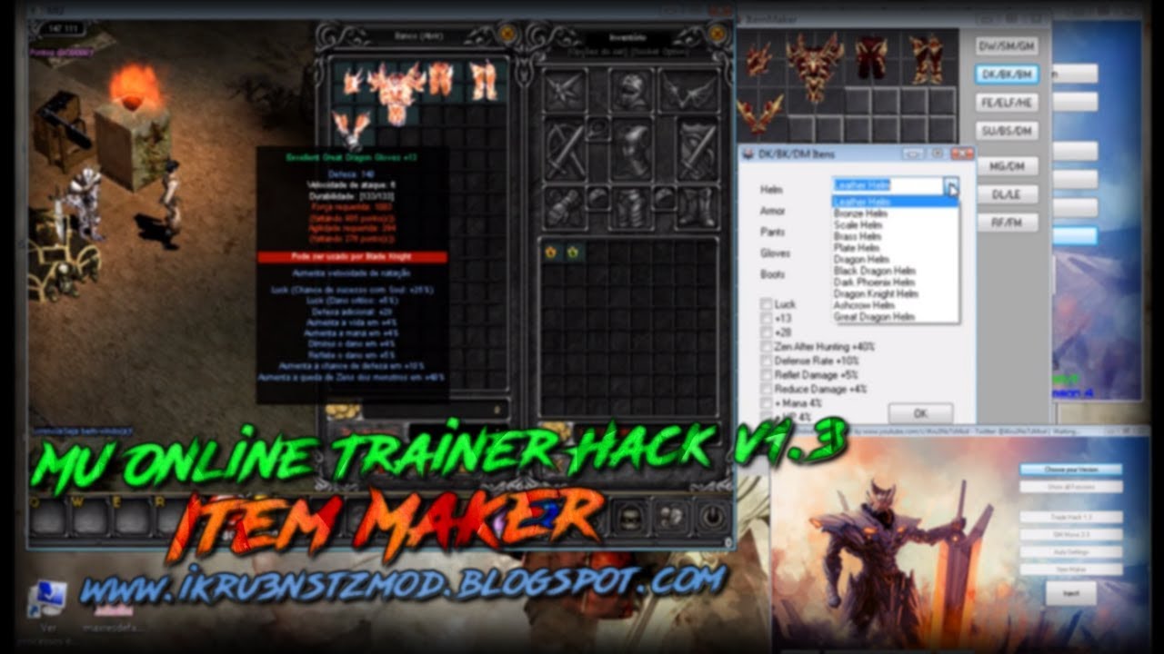 MU Online Trainer Hack v1.3 - Item Maker
