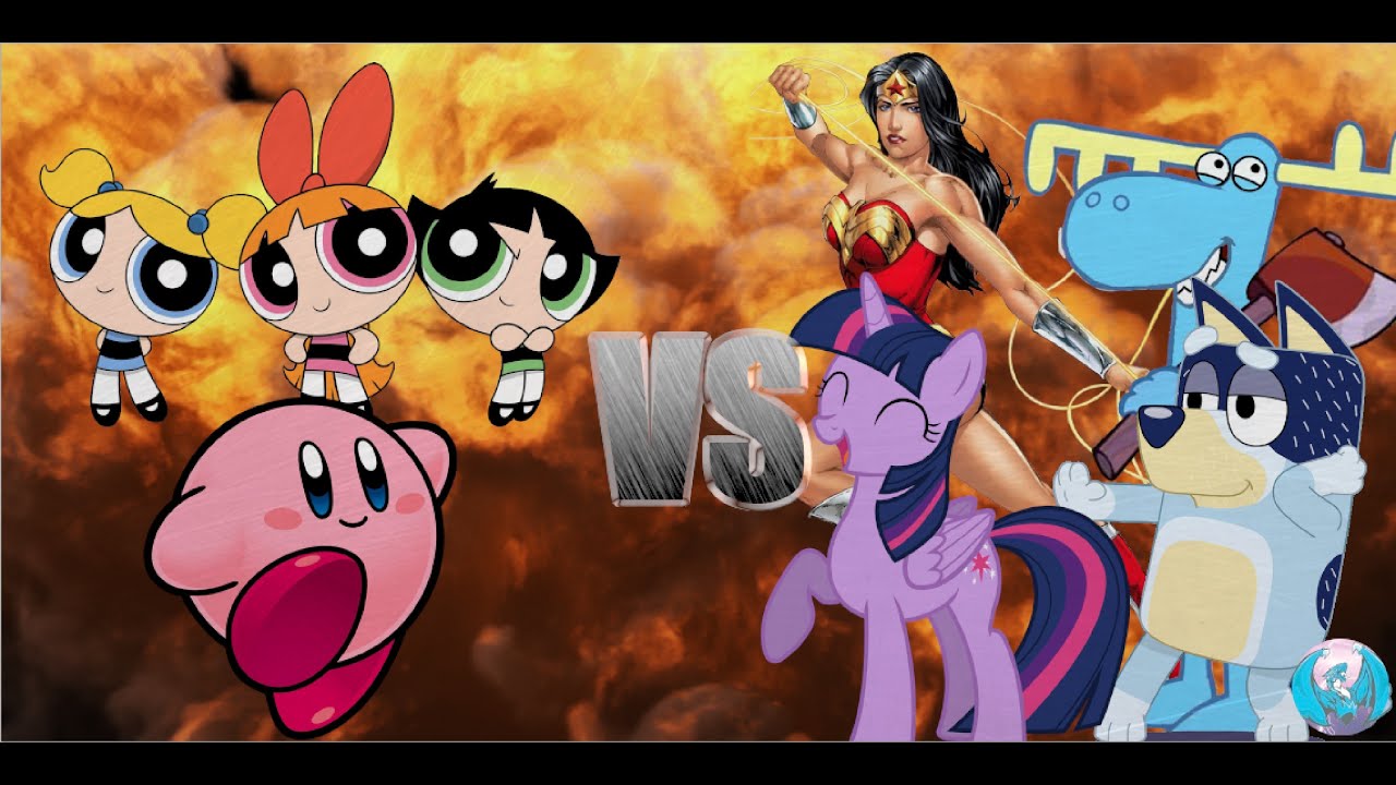MUGEN - Request - DG Powerpuff Girls + Kirby VS Team Twilight Sparkle - See Description