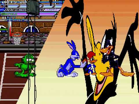 MUGEN Fight - Daffy Duck and Garfield vs. Bugs Bunny and Woody Woodpecker