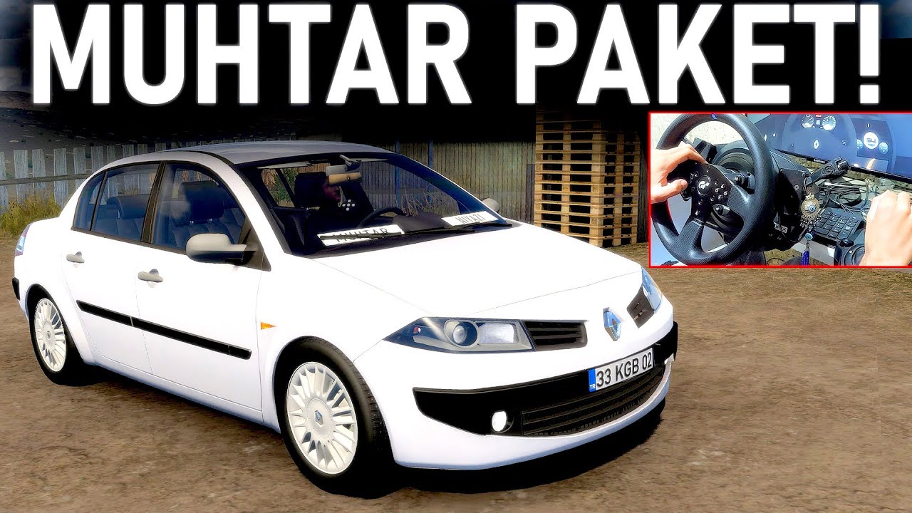 MUHTARIN ARABASINI KAÇIRMAK! - MUHTAR NİYAZİ'NİN MEGANE 2 ARABASI - ETS 2 Mod T300RS GT