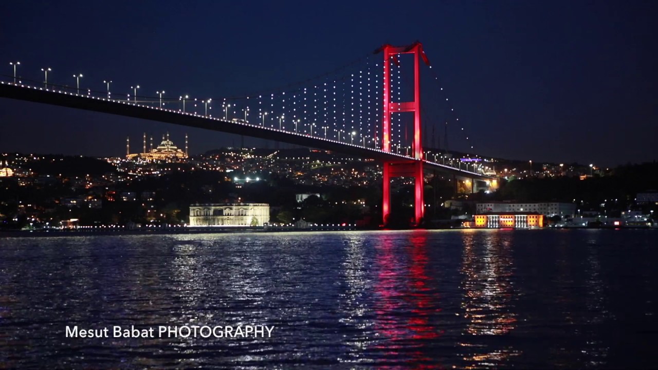 MUHTEŞEM  ROMANTİK MÜZİK  ✅ Dinlendirici Fon Müzik ✅İstanbul Boğaz Köprüsü Gece Görüntüsü